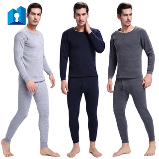 Rápido | Caliente Para Hombre Pijamas De Invierno Térmica Ropa Interior Larga Johns Sexy Negro Térmico Conjuntos De