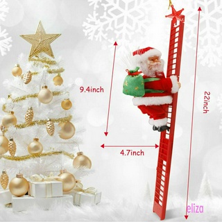 Escalera Musical eléctrica De santa claus árbol De navidad decoración (7)