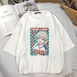 ¡ Uzaki Chan Wa Asobitai ! Kawaii Anime T-Shirt Mujeres Harajuku Ullzang Camiseta De Moda Divertida De Dibujos Animados Camisetas Top