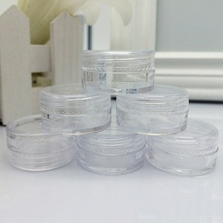 50 recipientes portátiles de muestras cosméticas de plástico de 5 gramos (8)