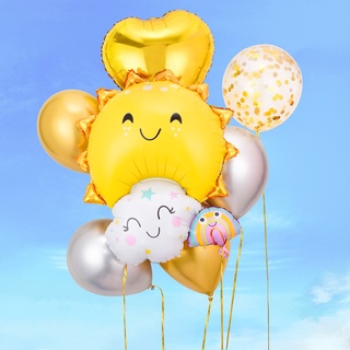 kumozawa sol de dibujos animados nubes globos decoración fiesta globos