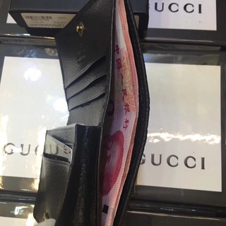 Carteira Gucci Masculina Feminina Bolsa De Couro Porta Cartões Zíper Short Wallet Two Fold Billfold Purse Poch Bag (7)