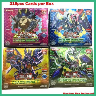 Entrega rápida 216 unids/caja YuGiOh tarjetas de juego inglés Anime colección de juegos de cartas para niños