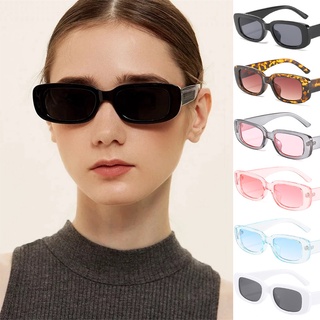 Gafas de sol de marco cuadrado Unisex Vintage moda conducción rectángulo marco gafas de sol UV400 gafas de sol Retro tendencia gafas