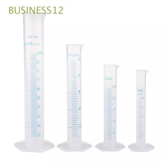 BUSINESS12 Laboratory Tools Measuring Cylinder Lab Supplies Graduated Tube Graduated Cylinder Chemistry Cooking Transparent Liquid Measurement Kitchen Tools School Lab Tool Plastic Measuring Cylinder