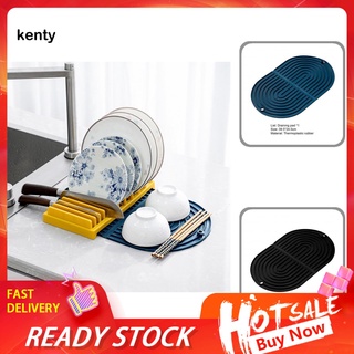 Kt_ 3 colores alfombrilla de secado antideslizante utensilios de cristal alfombrilla de secado Anti-quemaduras para el hogar