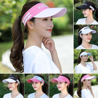 Women Empty Top Hat Sun Protective Wide Brim Adjustable Breathable Sunshade Hat for Summer