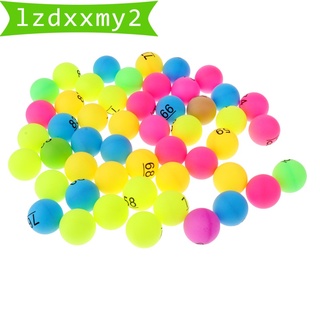 Más nuevo 50 piezas surtido Color PP Material bolas de tenis de mesa 40 mm