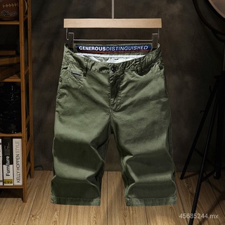 Pantalones cortos sueltos elásticos cómodos de verano de moda para hombre Pantalones cortos simples Bermuda de gran tamaño moda juvenil puro algodón