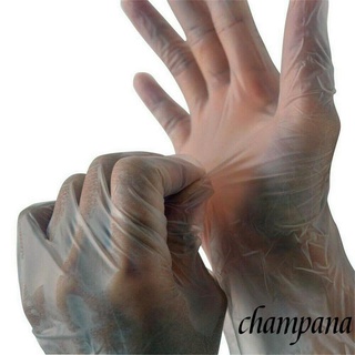 ✫Ir✿100 guantes desechables, impermeables, guantes de limpieza transparentes