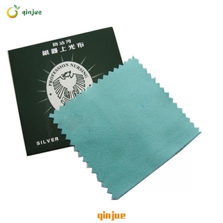Qinjue útil paño de limpieza de moda limpiador plata pulido nuevo platino Anti-tarna joyería de algodón (1)