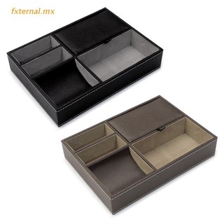 fxt - caja de almacenamiento de escritorio para oficina, organizar bandeja, collar, pendientes, caja de mantenimiento