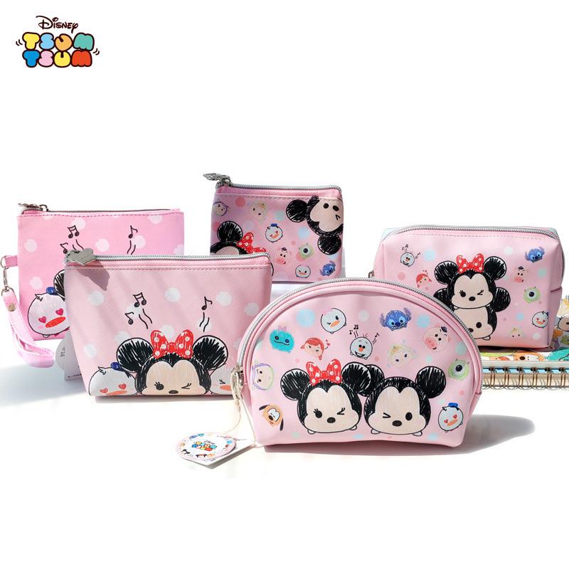 disney mujer bolsa rosa minnie mouse moda lindo multifunción almacenamiento niña bolsa de monedas bolsa de cosméticos bolso bolso bolso bolso