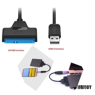 Ifayioy Usb 2.0 a Sata 22 pines/Adaptador De cable De Laptop/disco duro Ssd (3)