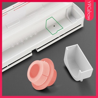 [hot sale] Reusable Food Wrap Cutter Cling Film Cutter Plastic Wrap Dispenser with Slide Cutter Kitchen Foil/Film Dispenser