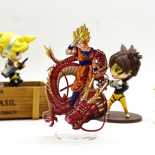 Dragonball Z Son Goku Super Saiyan Red Shenron acrylic stand figure model toy