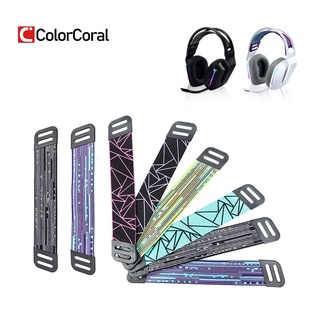 ColorCoral Decorative Strap Headband Replacement Part for -Logitech G733 Gaming Headset with Multiple Color Options with Diamond Pattern
