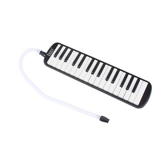[homyl] 32 teclas de piano melodica w/bolso de transporte correa de hombro negro