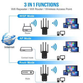 [shensen] Repetidor de Wifi Dual Band 2.4g 5.8ghz 1200mbps router Wifi potente Extensor