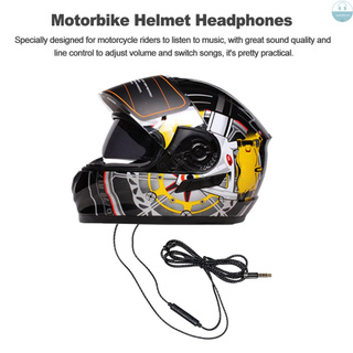auriculares con cable de intercomunicación de moto casco de alta calidad de 3,5 mm de música auriculares manos libres con micrófono hd para motociclista (3)