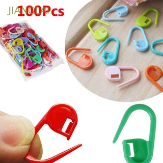 jianglai 100 piezas de bloqueo de puntada mezcla color aguja clip marcadores nuevo mini tejido de plástico de alta calidad crochet/multicolor