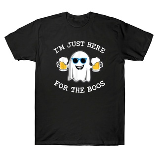 I Am Just Here For The Boos Funny Halloween Costume Gift Men's Short Sleeve T-Shirt 100%Cotton O-Neck Oversize Birthday Christmas Day Gift For Husband or Boyfriend