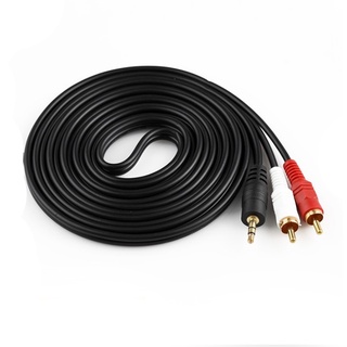 Cable De Audio Estéreo Macho De 3.5 MM A AV 2 RCA/Auxiliar Para Mp3/Teléfono/TV/Bocinas De Sonido De 1,5 M