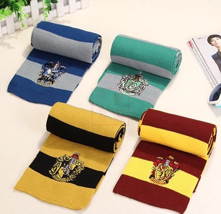 Pañuelo para niños Harry Potter Gryffindor Hufflepuff Slytherin Knit Cosplay pañuelo