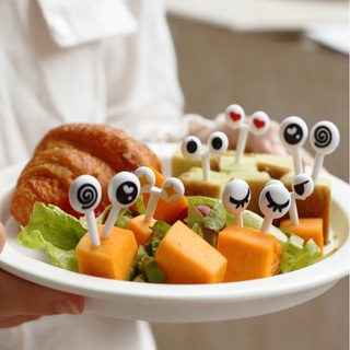 10pieces/set de púas de almuerzo para niños bento mini niños animales alimentos frutas tenedores caja de almuerzo accesorio decoración herramienta niños