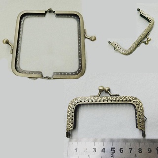 Cm arco bolsa accesorios en relieve costura Vintage Durable Metal monedero marco