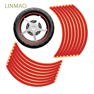 linmao - adhesivo universal para rueda para motocicletas, pegatinas de llanta, cinta reflectante para kawasaki para honda, pegatinas de motocicleta, accesorios de motocicleta, pegatinas de rueda de coche, cinta de llanta multicolor