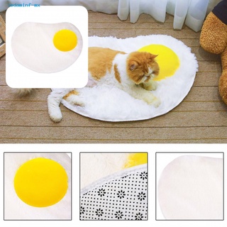 ledaminf cómodo cojín para mascotas lindo huevo frito mascota estera acogedora manta esponjosa para cachorro