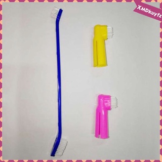 [kuyfz] 3 pzs juego de cepillos de dientes para higiene de perros/gatos/cuidado de los dientes/Kit nuevo
