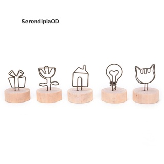 SerendipiaOD Wood Memo Pincer Clips Paper Photo Clip Holder Wooden Small Clamps Stand PegMDAU Hot (6)