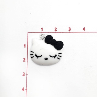 Dije Cabeza Hello Kitty con Moño Negro Acrílico (2)