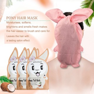 Aroma máscara de cola de cabello aceite de coco máscara de la cola del cabello bifurcación reparación dañada cuidado del cabello 18ML