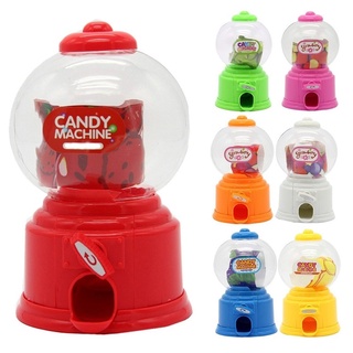 Lindo dulce Mini máquina de caramelo niños burbuja regalo de los niños banco juguetes dispensador E2S Gumball moneda