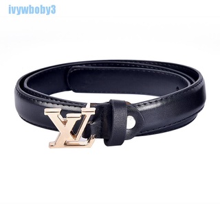 [IW] LV Belt Women Girl Fashion Leather Belt Metal Pin Buckle Waist Belts Waistband BO (5)