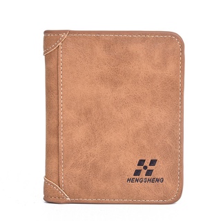 Mens Wallet Leather Trifold Wallets For Men Cash Card Holder Wallet Coin Bag (3)