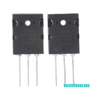 (palanca) 1 par 2sa1943 y 2sc5200 pnp transistor de potencia (1)