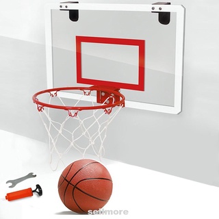 Juego de aro de baloncesto transparente para deportes con bola inastillable