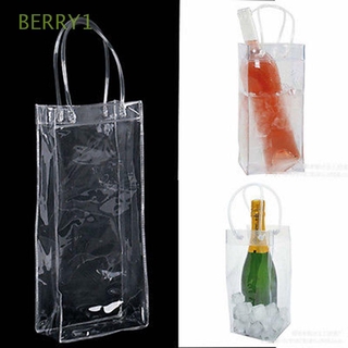 BERRY1 verano enfriadores de vino portador bolsa de hielo cubos de hielo enfriador de vino cubo botella enfriador plegable cerveza vino accesorios/Multicolor (1)