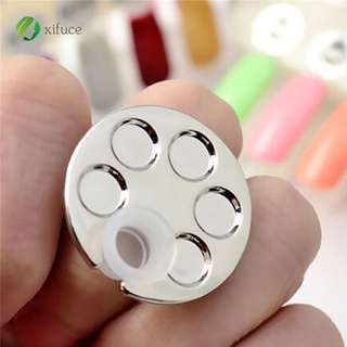[XF] paleta de anillos de arte de uñas de mano libre manicura paleta de dedos de uñas paleta de mezcla de maquillaje