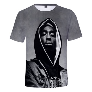Kid Rapper 2Pac Personalizado Impreso Camisetas Camiseta Harajuku Streetshirt Ropa