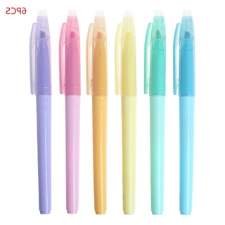 6 Color Erasable Highlighter Fluorescent Liquid Chalk Marker Pen Stationery