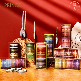 PRINCE 20 rollos nacional cinta adhesiva Morandi serie papelería cuenta de mano Collage decoración bronceado Material creativo trajes decorativo sellado