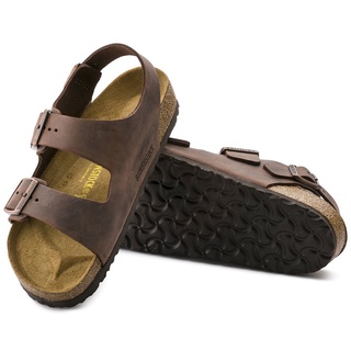 birkenstocks wanita sandalia wanita kembali/tobillera milano kulit habana haba hombres mujeres zapatilla casual zapatos de corcho (4)
