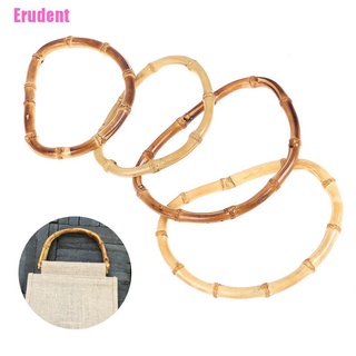 Erudent| Vintage bambú bolsa de madera asas de repuesto de bricolaje accesorios para las mujeres bolsos