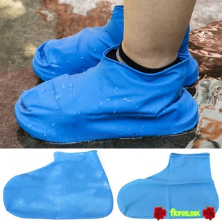 FLORES Alta calidad Zapatos de silicona Sustancia recuperable Reutilizable Zapatos para hombres Desgaste neutro Impermeable y a prueba de lluvia Antiskid lavable Accesorios al aire libre Botas de lluvia