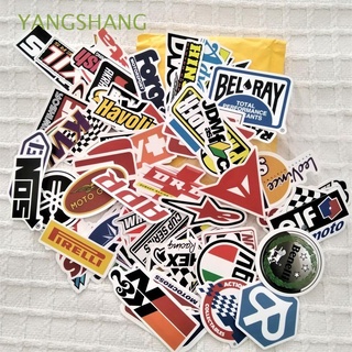 YANGSHANG 100Pcs/Lot Racing Car Stickers Graffiti DIY Toy Sticker Graffiti Sticker JDM Racing Car Stickers For Laptop Skateboard Notebook Graffiti Stickers Waterproof For Car Guitar Stationery Sticker Motorcycle Phone Stickers Poster
